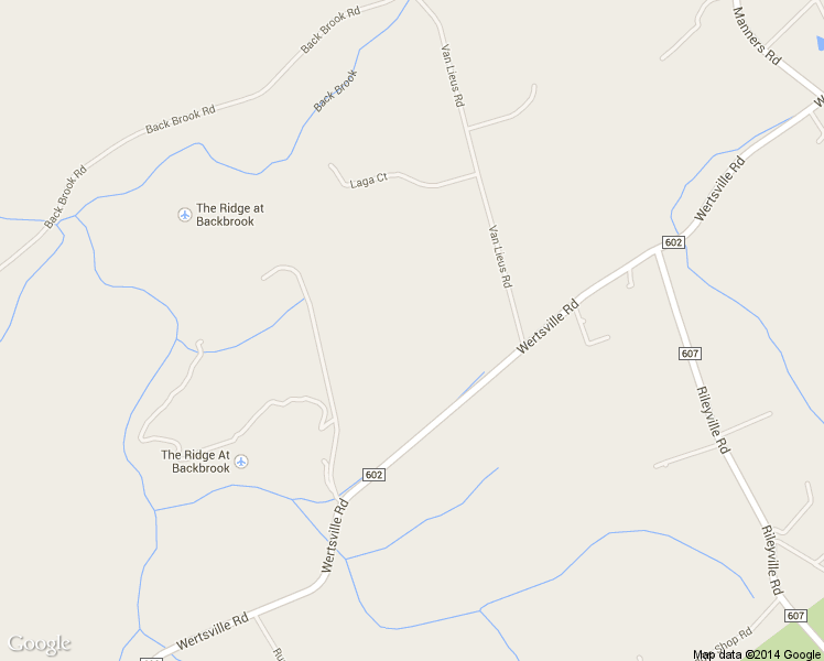 map of restaurants, bars, coffee shops, grocery stores, and more near 231 Wertsville Road in East Amwell Township