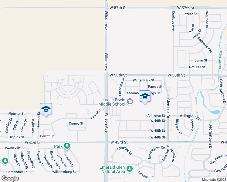 map of restaurants, bars, coffee shops, grocery stores, and more near 2717 Breckenridge Place in Loveland