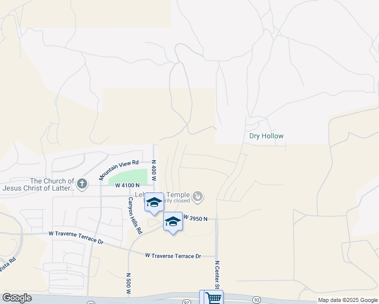 map of restaurants, bars, coffee shops, grocery stores, and more near 184 Talisman Avenue in Lehi