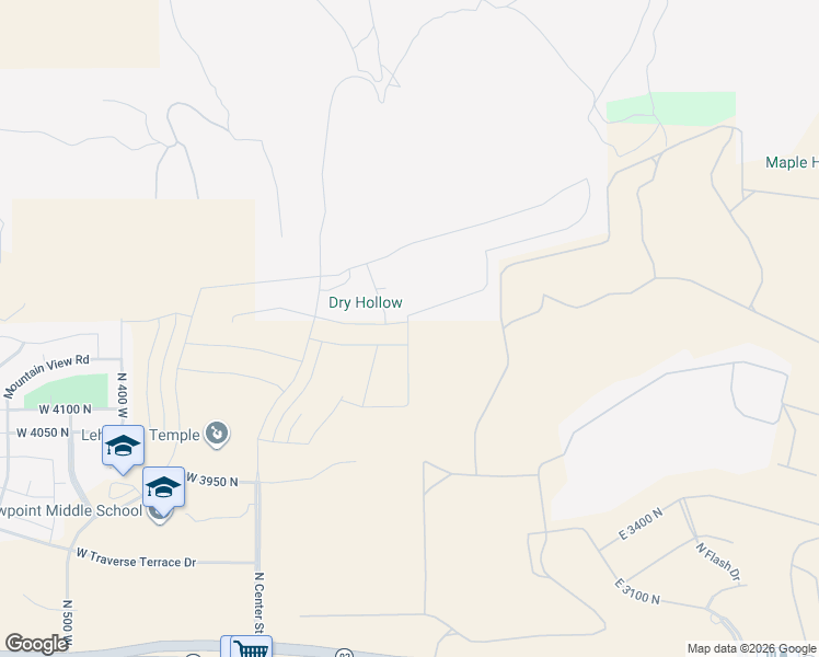 map of restaurants, bars, coffee shops, grocery stores, and more near 4484 North McKechnie Way in Draper