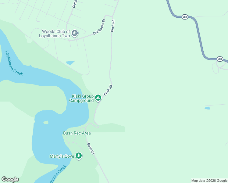 map of restaurants, bars, coffee shops, grocery stores, and more near 842 Bush Road in New Alexandria