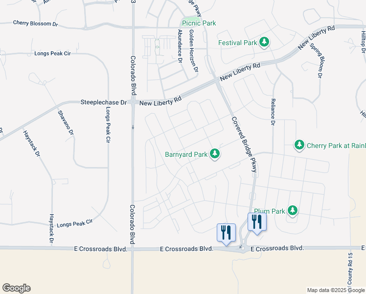 map of restaurants, bars, coffee shops, grocery stores, and more near 1787 Summer Bloom Drive in Windsor