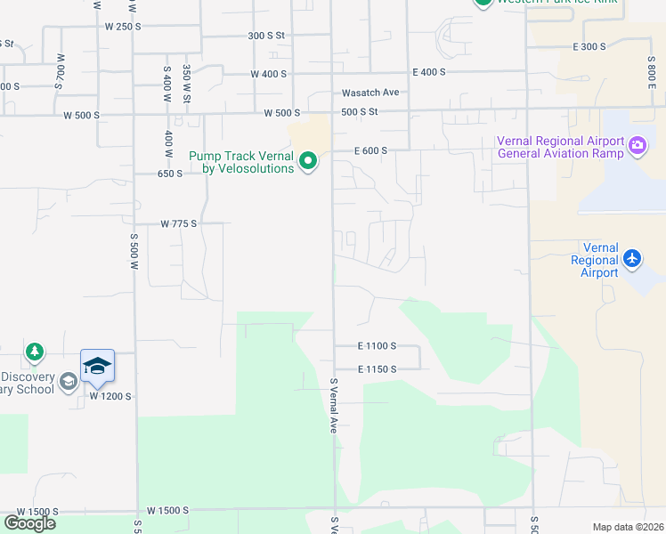 map of restaurants, bars, coffee shops, grocery stores, and more near 908 South Vernal Avenue in Vernal