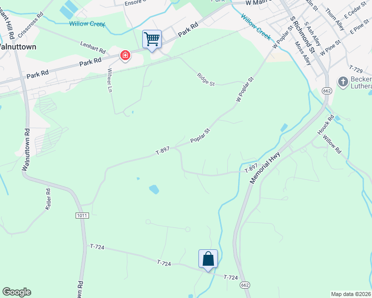 map of restaurants, bars, coffee shops, grocery stores, and more near 327 Poplar Street in Fleetwood
