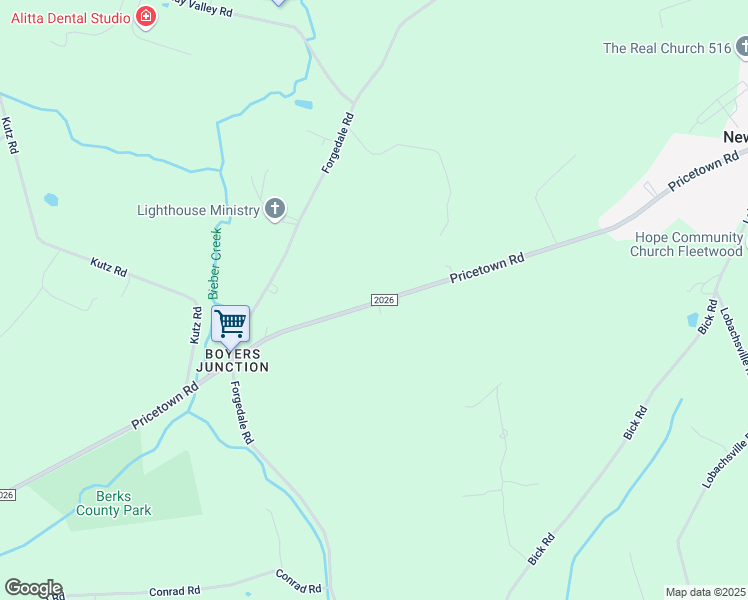 map of restaurants, bars, coffee shops, grocery stores, and more near 95 Pricetown Road in Fleetwood