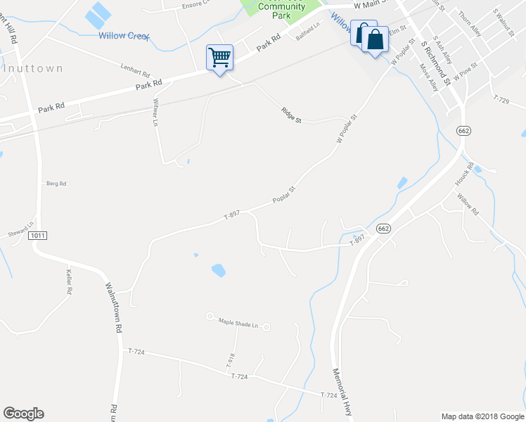 map of restaurants, bars, coffee shops, grocery stores, and more near 327 Poplar Street in Fleetwood