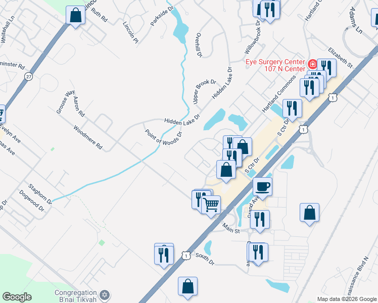 map of restaurants, bars, coffee shops, grocery stores, and more near 67 Albury Way in North Brunswick