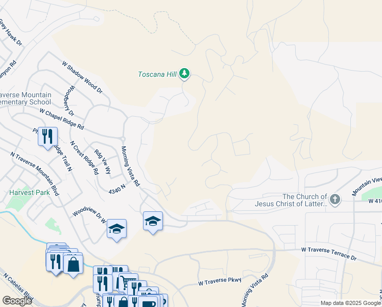 map of restaurants, bars, coffee shops, grocery stores, and more near 1473 West Autumn View Drive in Lehi