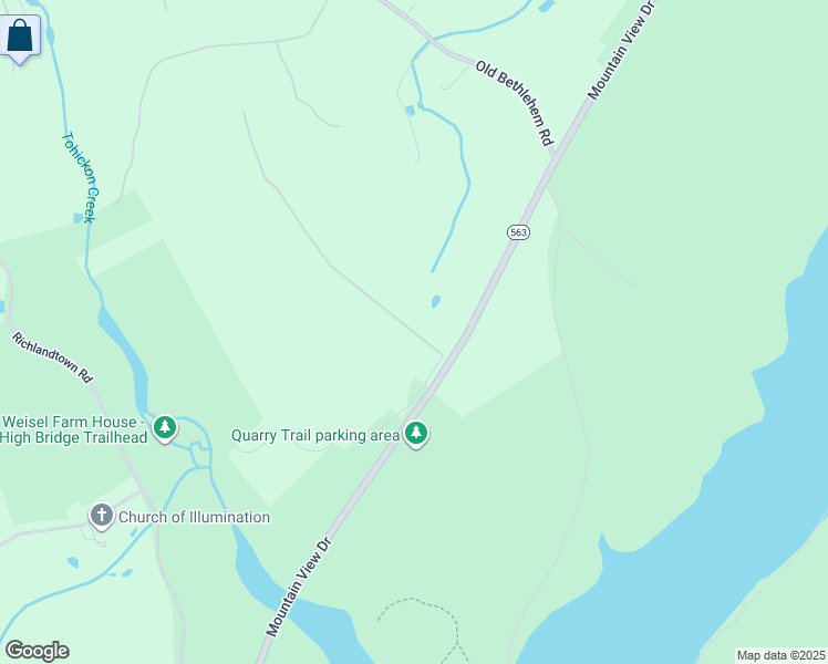 map of restaurants, bars, coffee shops, grocery stores, and more near 975 Camp Trail Rd in Quakertown
