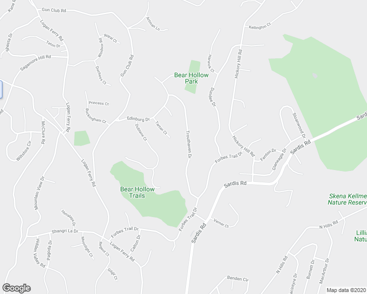 map of restaurants, bars, coffee shops, grocery stores, and more near 4293 Trouthaven Drive in Murrysville