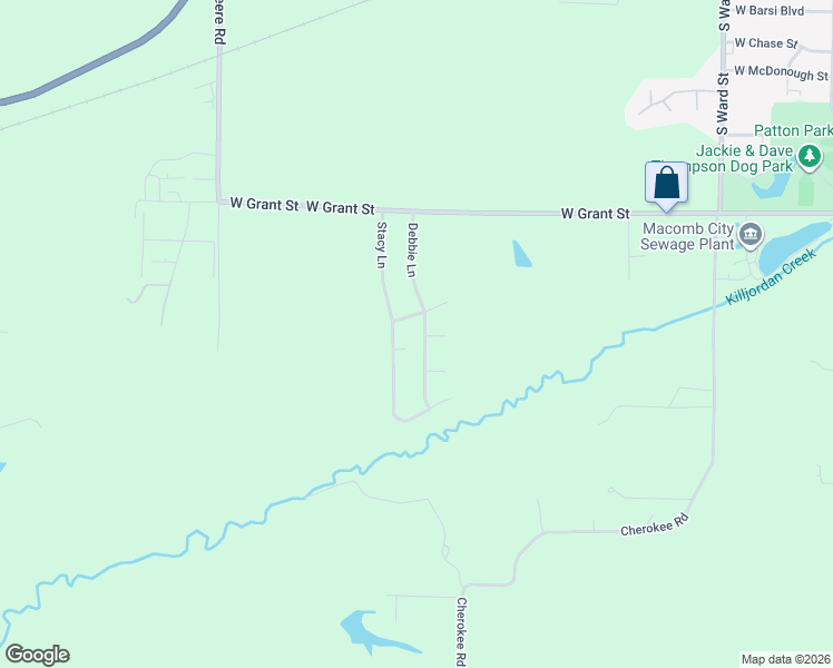 map of restaurants, bars, coffee shops, grocery stores, and more near 1601-1617 Joyce Ln in Macomb
