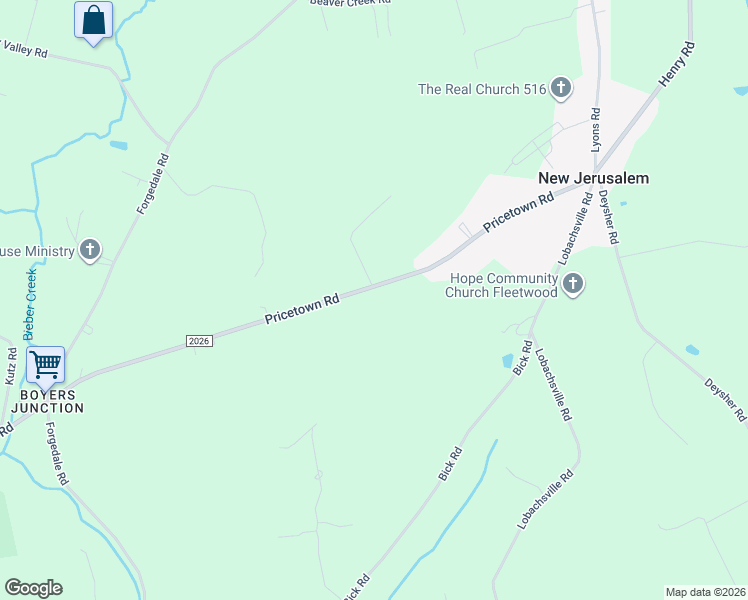 map of restaurants, bars, coffee shops, grocery stores, and more near 95 Pricetown Road in Fleetwood