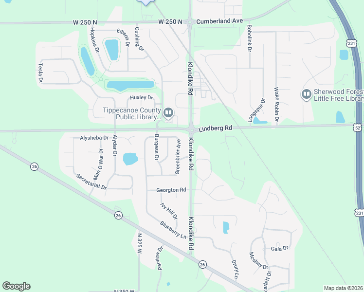map of restaurants, bars, coffee shops, grocery stores, and more near 1921 Greenbrier Ave in West Lafayette