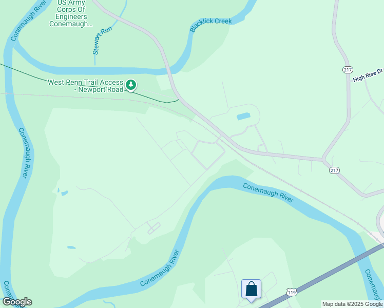 map of restaurants, bars, coffee shops, grocery stores, and more near Airport Rd in Blairsville