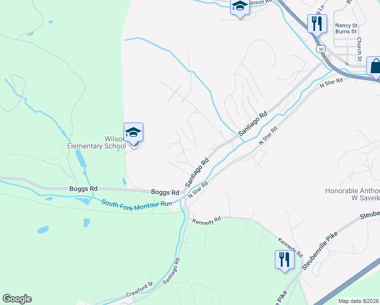 map of restaurants, bars, coffee shops, grocery stores, and more near 22 Margaret Street in Imperial