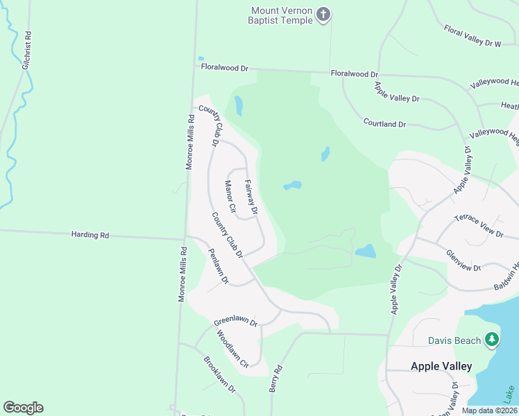 map of restaurants, bars, coffee shops, grocery stores, and more near 858 Fairway Drive in Howard