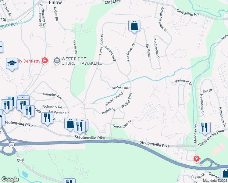 map of restaurants, bars, coffee shops, grocery stores, and more near 143 Walnut Strand in Imperial