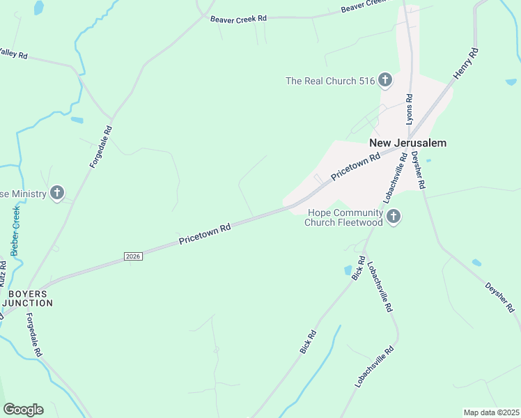 map of restaurants, bars, coffee shops, grocery stores, and more near 95 Pricetown Road in Fleetwood