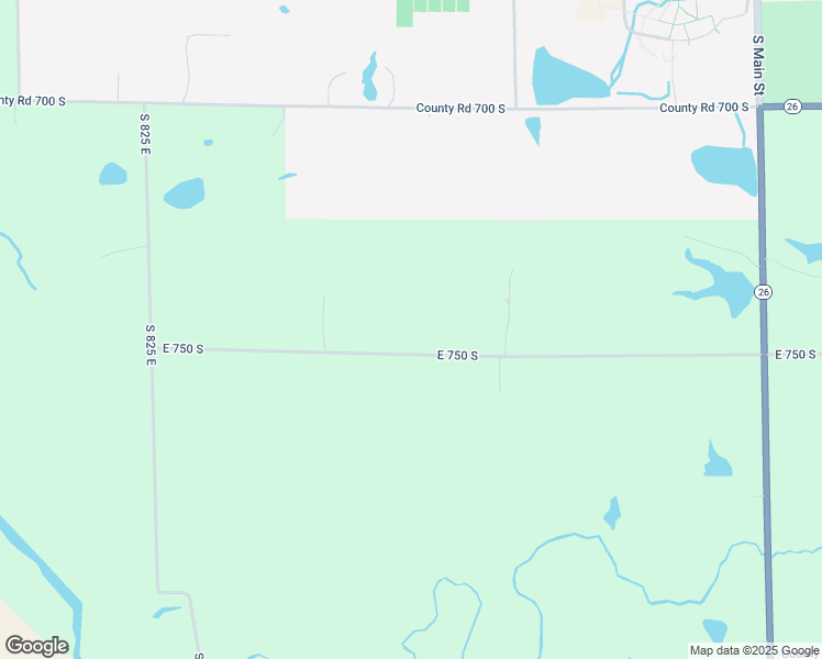 map of restaurants, bars, coffee shops, grocery stores, and more near 8805 East 750 South in Upland