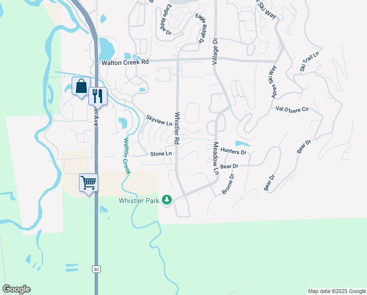 map of restaurants, bars, coffee shops, grocery stores, and more near 1683 Thistlebrook Lane in Steamboat Springs