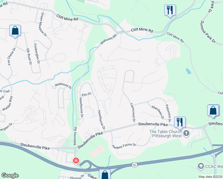 3013 Estate Drive, Oakdale PA Walk Score