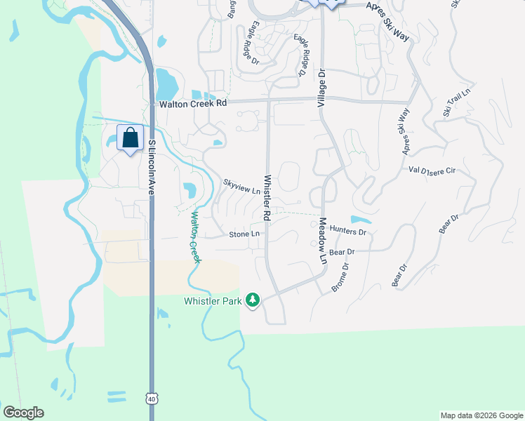 map of restaurants, bars, coffee shops, grocery stores, and more near 4 Redwood Court in Steamboat Springs