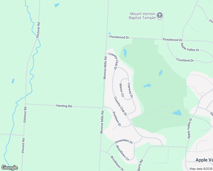 map of restaurants, bars, coffee shops, grocery stores, and more near 14864 Monroe Mills Road in Howard