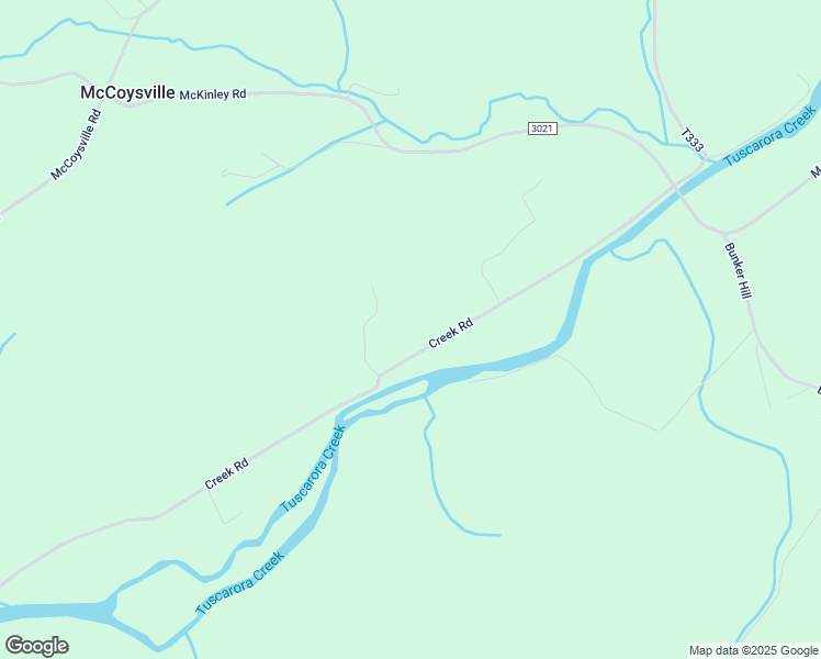 map of restaurants, bars, coffee shops, grocery stores, and more near 1633 Creek Road in Mifflin