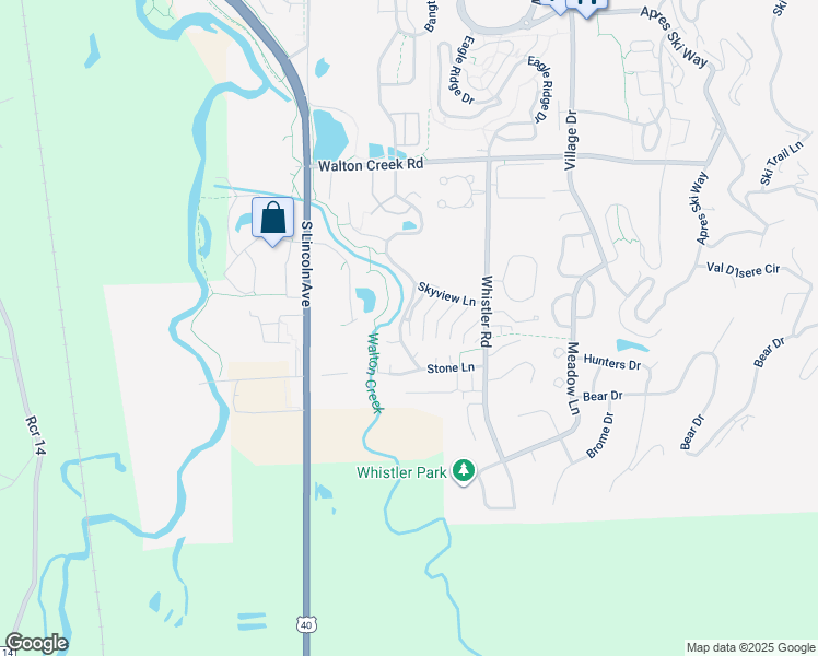 map of restaurants, bars, coffee shops, grocery stores, and more near 98 Jackpine Court in Steamboat Springs