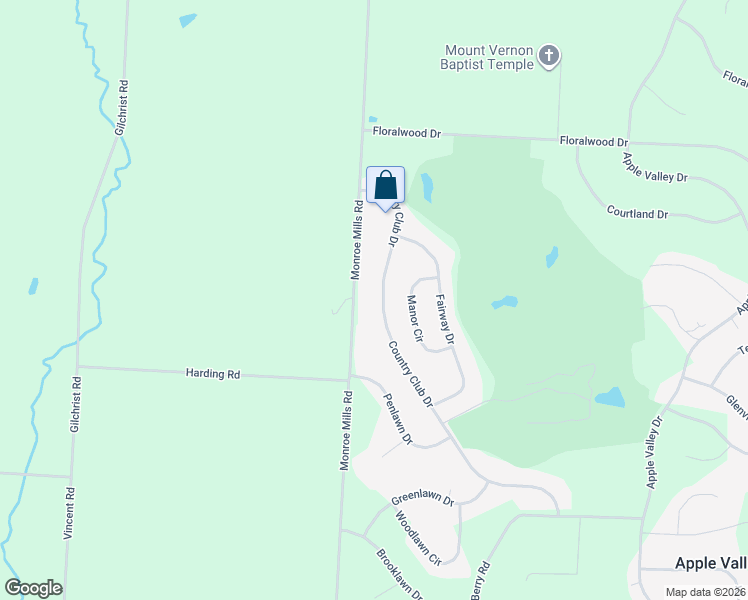 map of restaurants, bars, coffee shops, grocery stores, and more near 915 Country Club Drive in Howard
