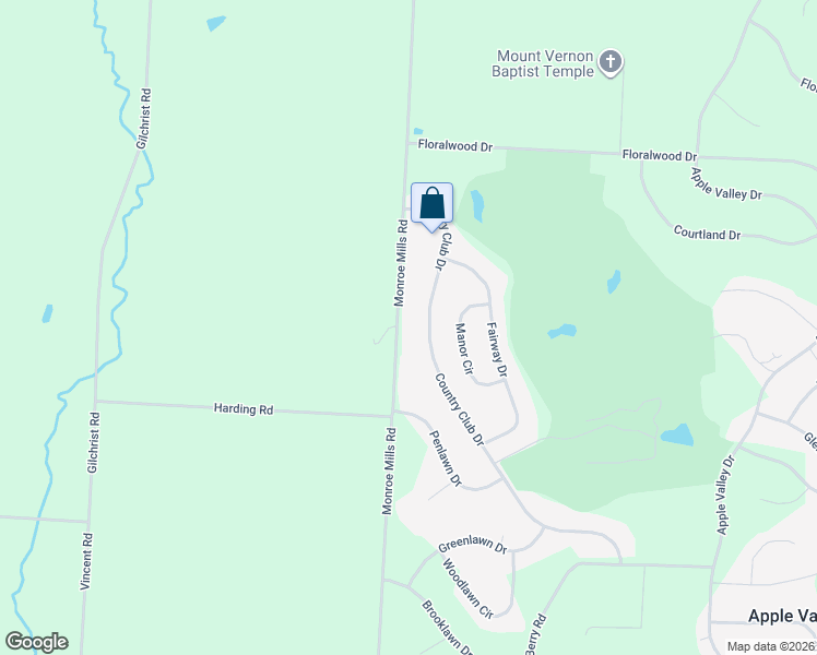 map of restaurants, bars, coffee shops, grocery stores, and more near 14864 Monroe Mills Road in Howard
