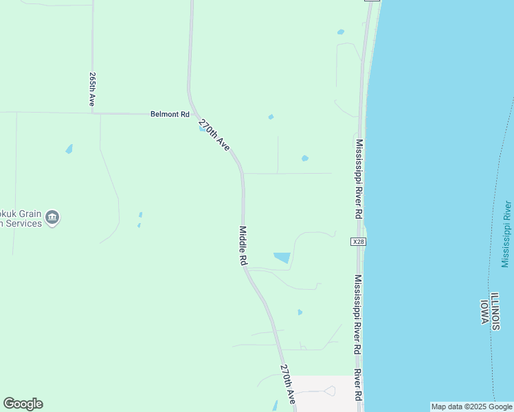 map of restaurants, bars, coffee shops, grocery stores, and more near 3530 270th Avenue in Keokuk