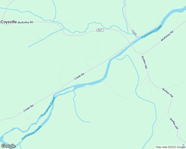 map of restaurants, bars, coffee shops, grocery stores, and more near 1594 Creek Road in Mifflin