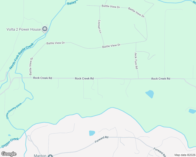 map of restaurants, bars, coffee shops, grocery stores, and more near 32011 Rock Creek Road in Manton