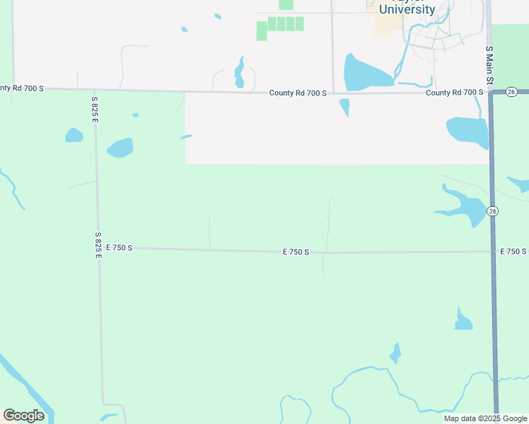 map of restaurants, bars, coffee shops, grocery stores, and more near 8805 East 750 South in Upland