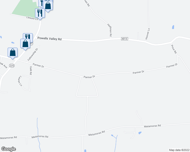map of restaurants, bars, coffee shops, grocery stores, and more near 233 Parmer Drive in Halifax