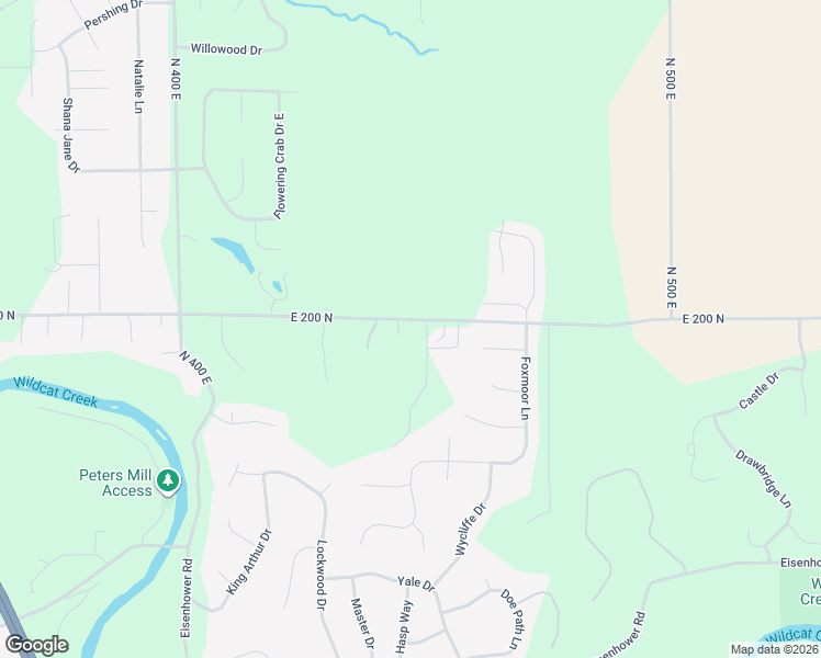 map of restaurants, bars, coffee shops, grocery stores, and more near 4427 East 200 North in Lafayette