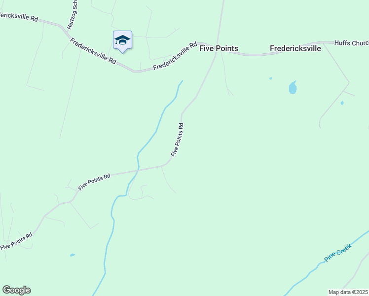 map of restaurants, bars, coffee shops, grocery stores, and more near 148 Five Points Road in Mertztown