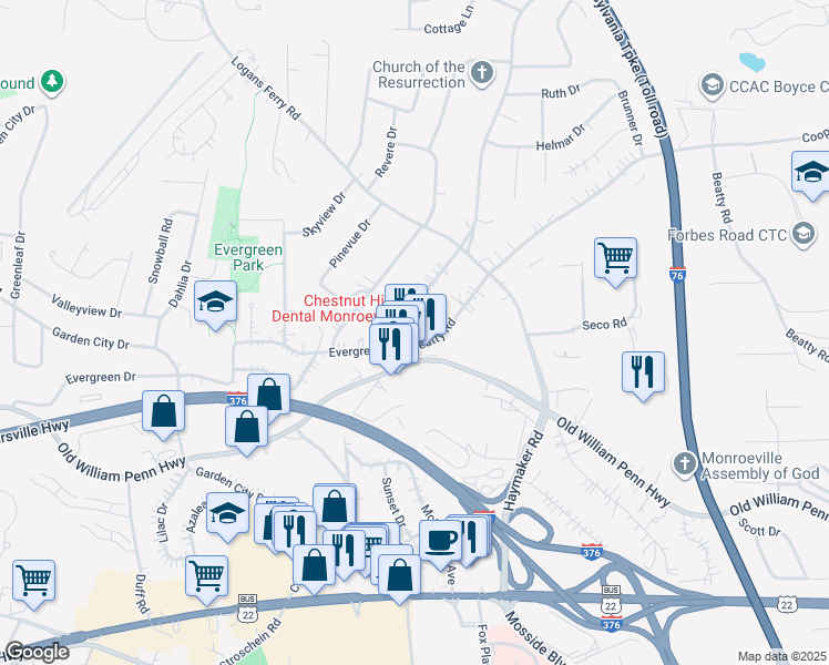 316 Center Road, Monroeville PA Walk Score