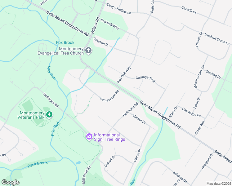 map of restaurants, bars, coffee shops, grocery stores, and more near 96 Jamestown Road in Montgomery