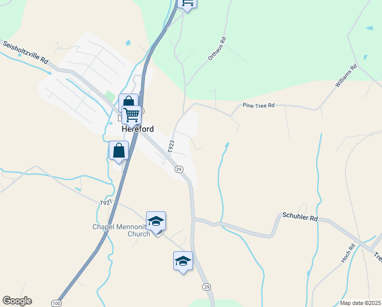 map of restaurants, bars, coffee shops, grocery stores, and more near in Hereford