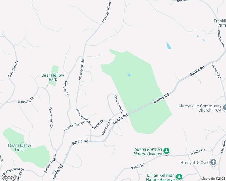 map of restaurants, bars, coffee shops, grocery stores, and more near 4021 Sloanwood Drive in Murrysville