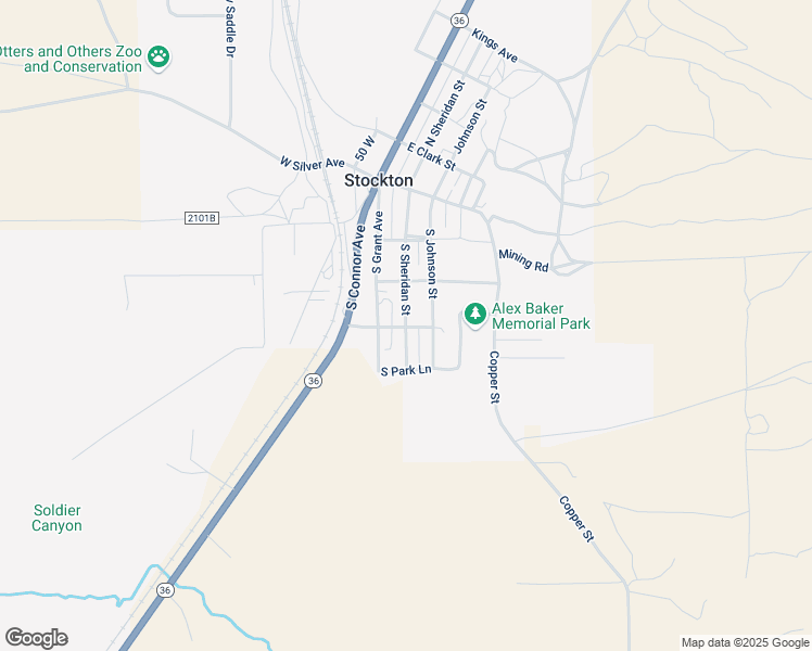 map of restaurants, bars, coffee shops, grocery stores, and more near 305 South Sheridan Street in Stockton