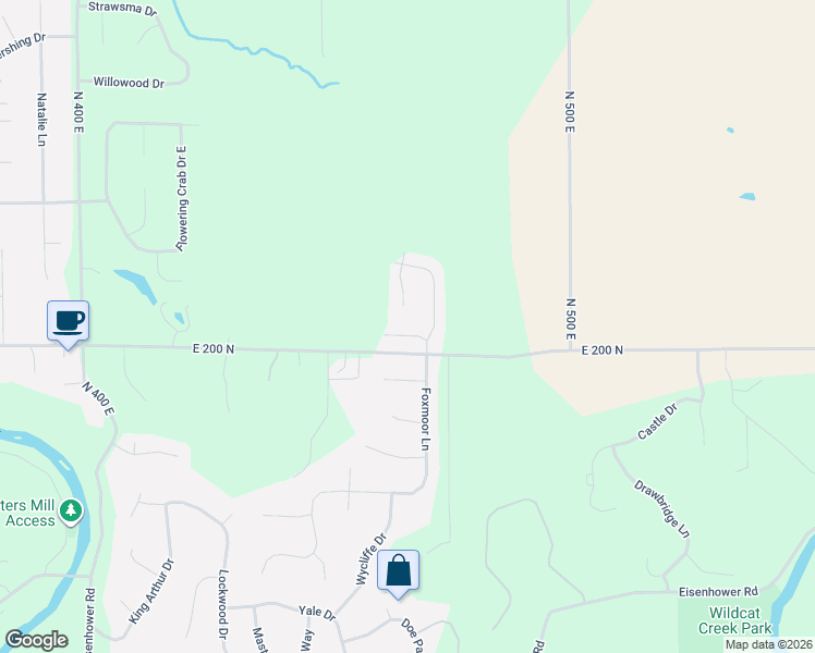 map of restaurants, bars, coffee shops, grocery stores, and more near 4650 Forthrail Drive in Lafayette