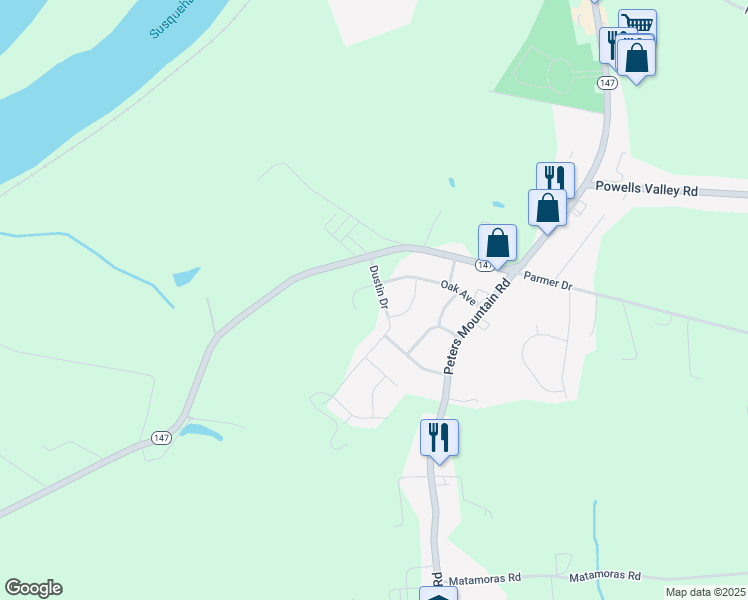 map of restaurants, bars, coffee shops, grocery stores, and more near 16 Dustin Dr in Halifax