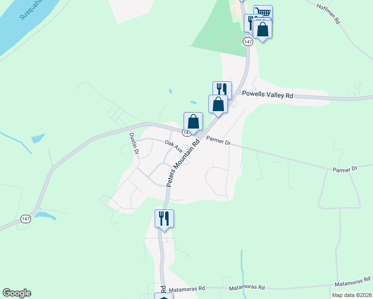 map of restaurants, bars, coffee shops, grocery stores, and more near 8 Oak Ave in Halifax