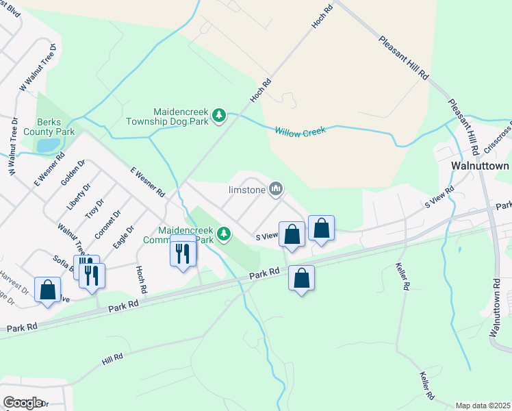 map of restaurants, bars, coffee shops, grocery stores, and more near 314 Galean Drive in Fleetwood