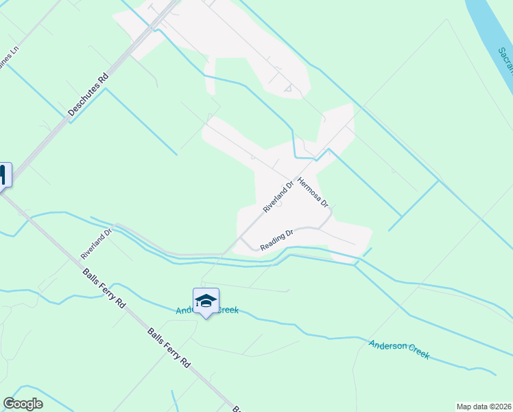 map of restaurants, bars, coffee shops, grocery stores, and more near 5526 Riverland Drive in Anderson