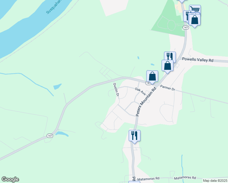 map of restaurants, bars, coffee shops, grocery stores, and more near 16 Dustin Drive in Halifax