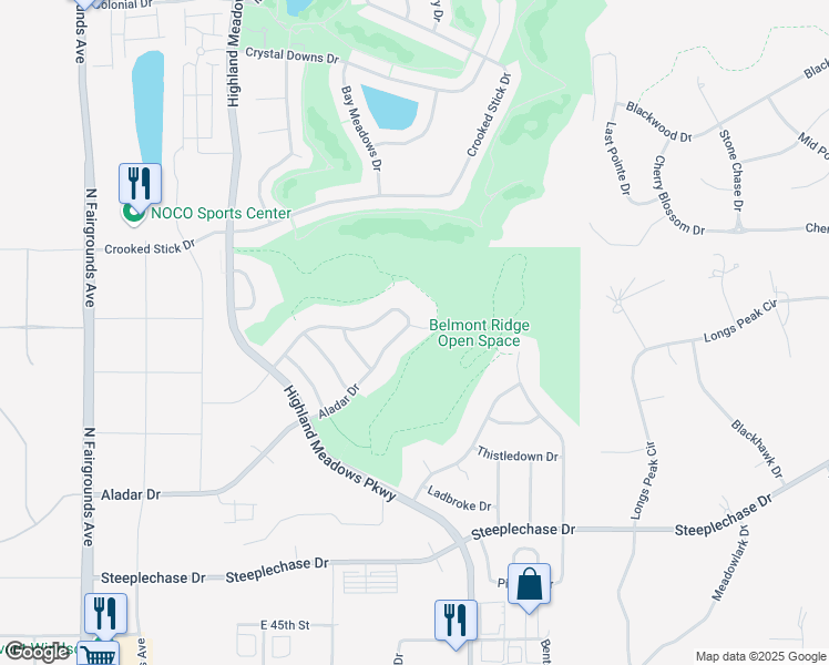 map of restaurants, bars, coffee shops, grocery stores, and more near 7037 Aladar Drive in Windsor